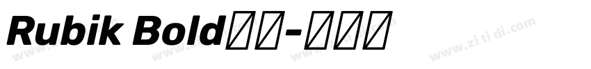 Rubik Bold字体字体转换
